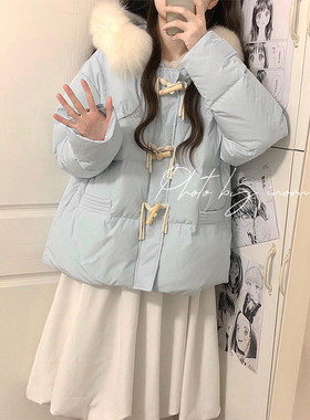 特大码韩系穿搭甜美百搭羽绒棉衣