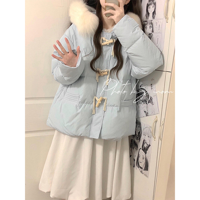 特大码韩系穿搭甜美百搭羽绒棉衣