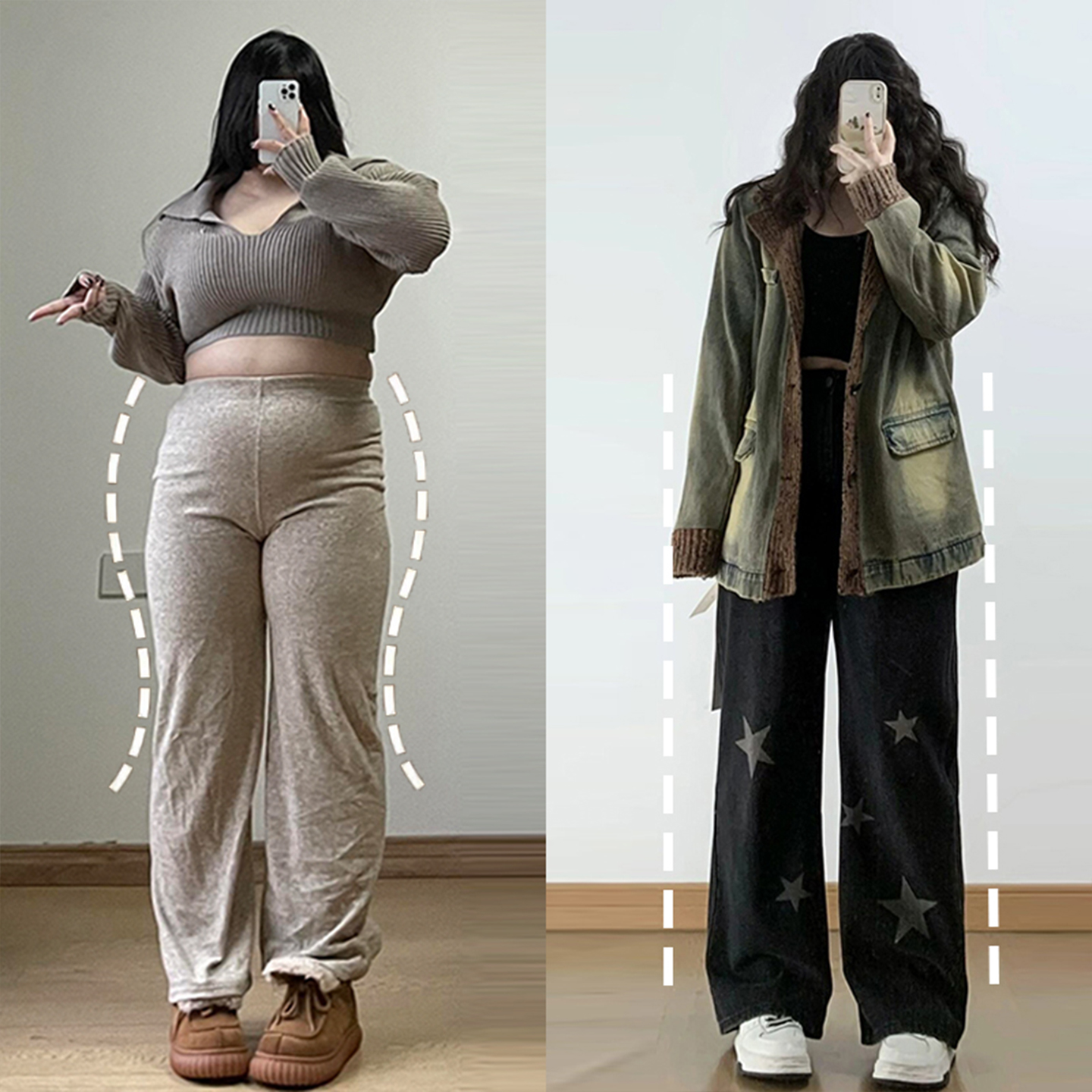 300斤特大码女装宽松高腰牛仔裤