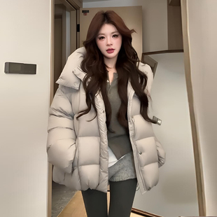 绝美巨好看 胖mm韩系减龄气质保暖厚棉服女冬季 小外套 女装 特大码