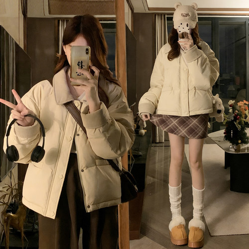 特大码女装高级感百搭休闲棉袄女