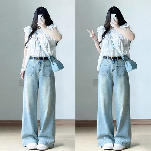 慵懒风显瘦大码胖mm巨好看裤子女