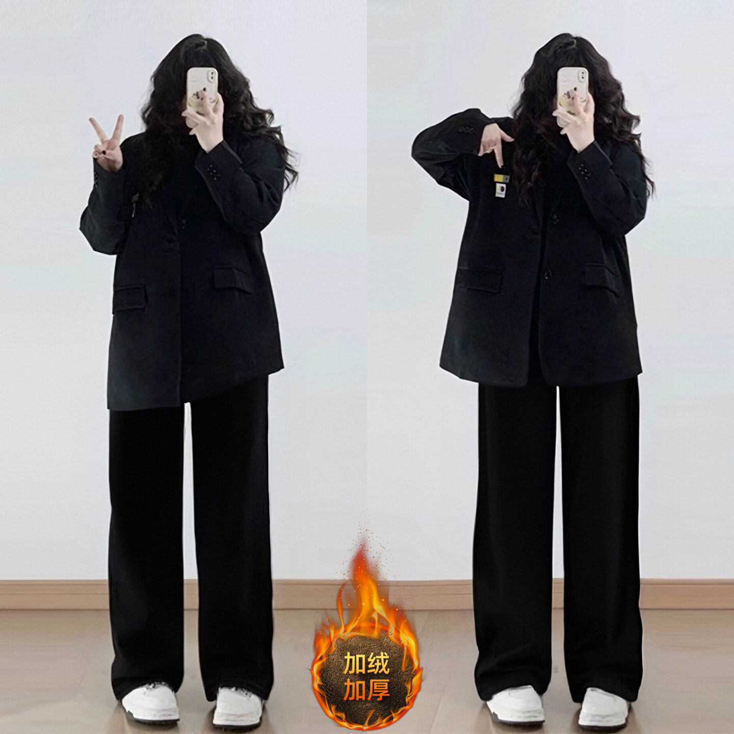 300斤大码女装胖mm黑色休闲加绒牛仔裤女复古宽松加厚直筒长裤子,女装/女士精品,大码裤装,淘宝优惠券,粉丝福利购,淘宝优惠卷