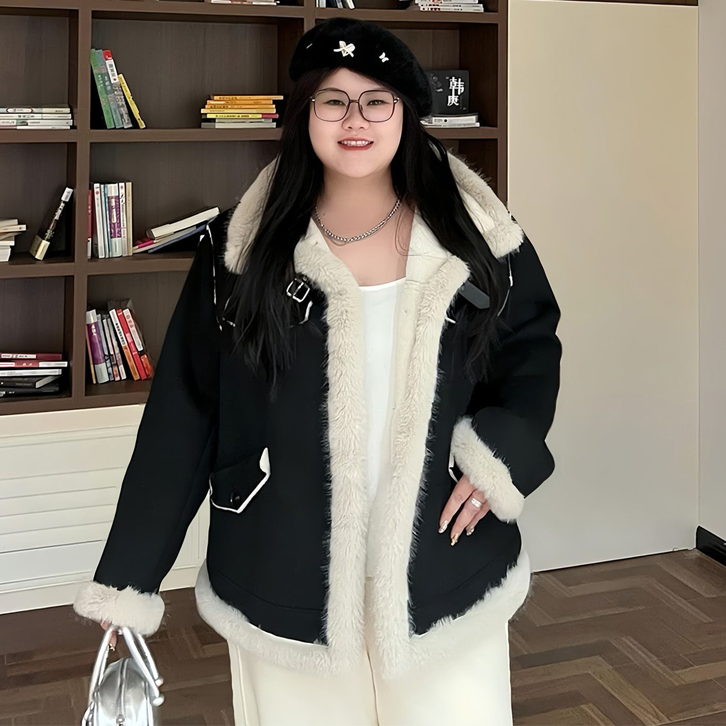 大码女装胖mm宽松遮肉显瘦外套女