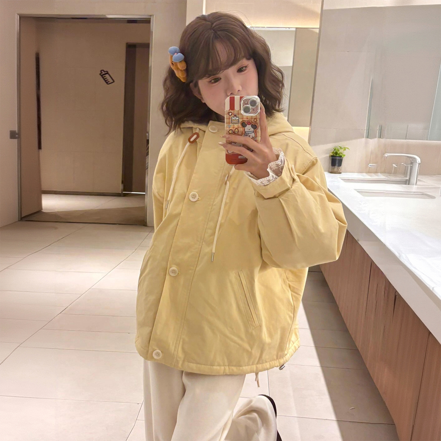 300斤特大码宽松显瘦设计感棉衣
