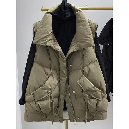 特大码韩版ins时尚洋气加厚马甲