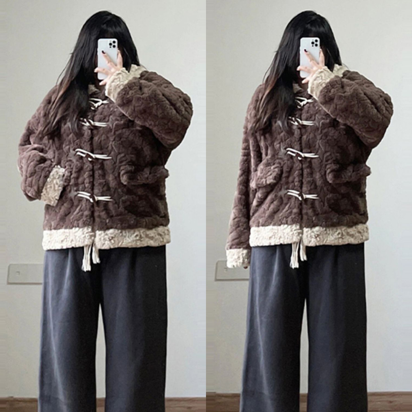 大码女装小众设计感温柔风外套女