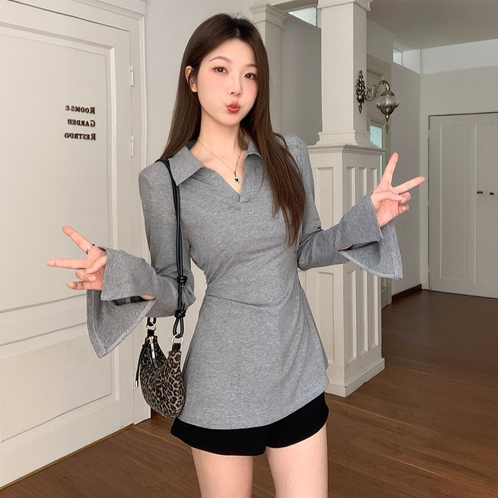 300斤特大码设计感v领正肩t恤女