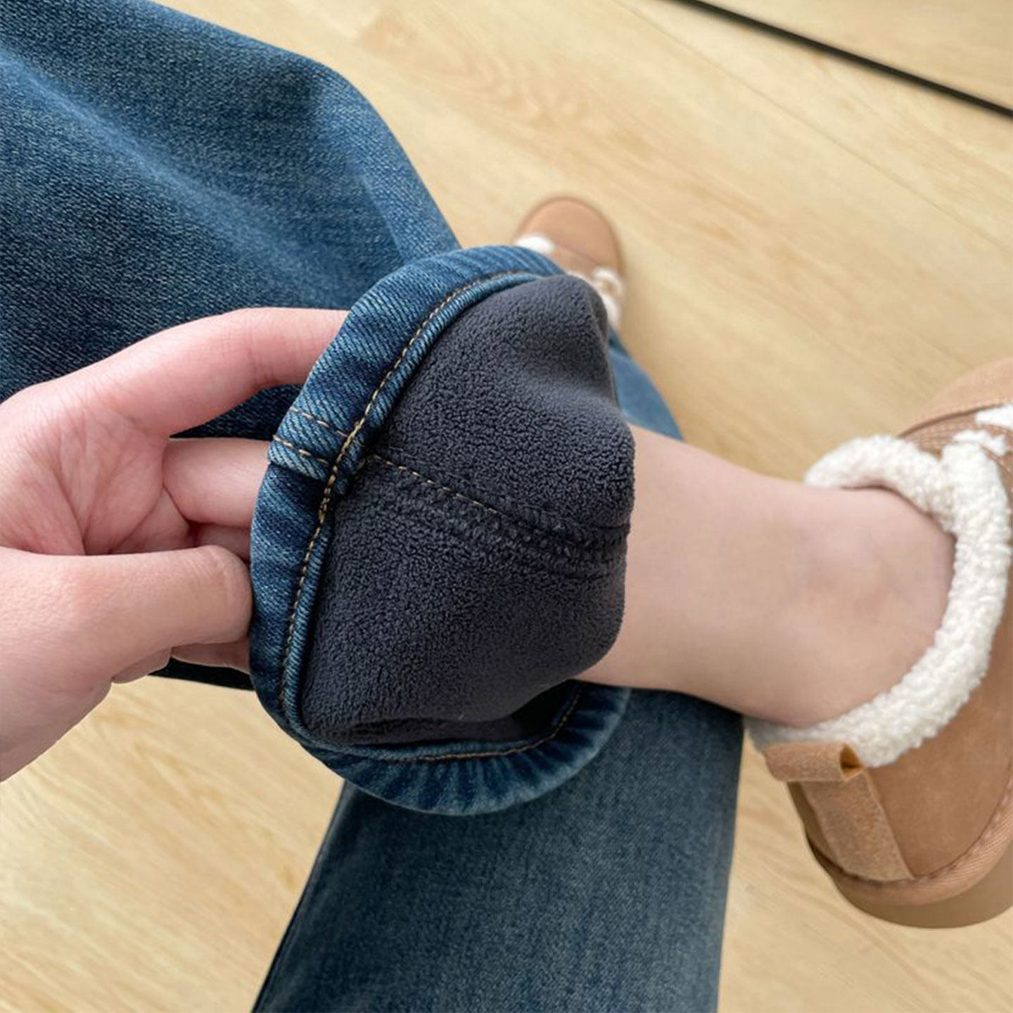 大码女装胖mm韩版ins蓝色加绒牛仔裤女高腰显瘦遮肉加厚直筒裤子,女装/女士精品,大码裤装,淘宝优惠券,粉丝福利购,淘宝优惠卷