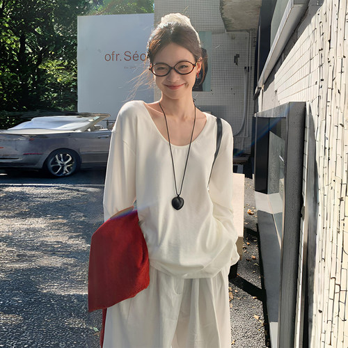 大码女装胖mm慵懒风设计感内搭女