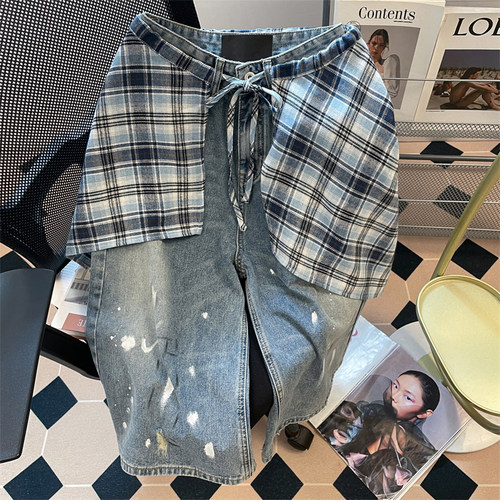 大码女装设计感宽松显瘦阔腿裤女