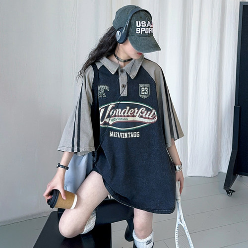 300斤特大码设计感宽松显瘦t恤女