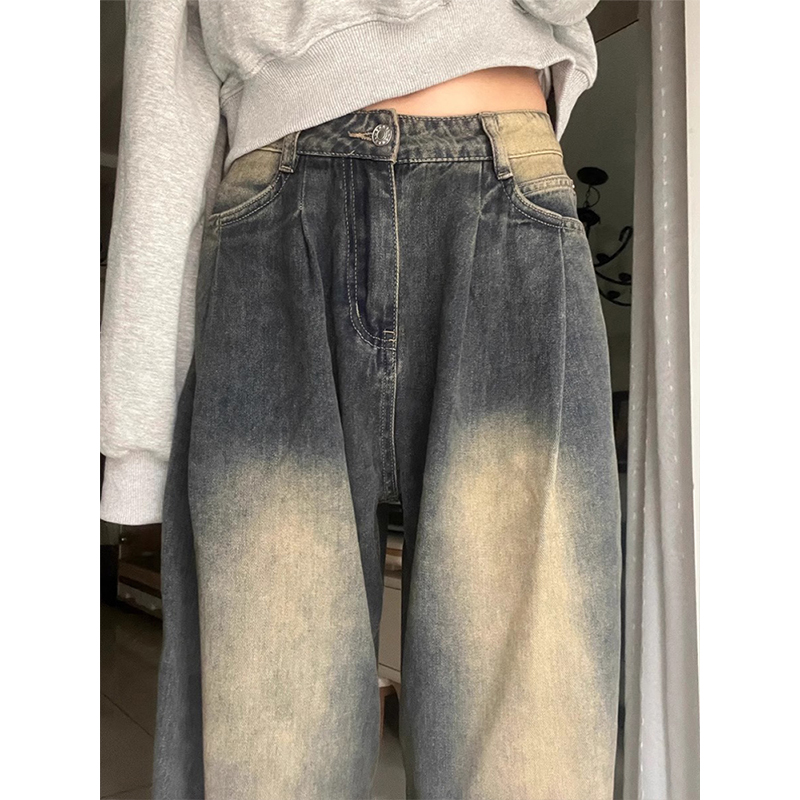 特大码美式复古ins宽松休闲长裤