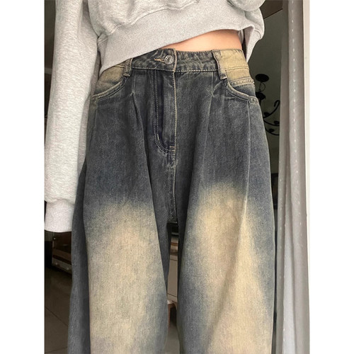 特大码美式复古ins宽松休闲长裤