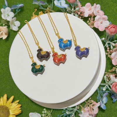 六福珠宝代购 福满传家唐宫夜宴唐彩敦敦马足金黄金项链 专柜正品