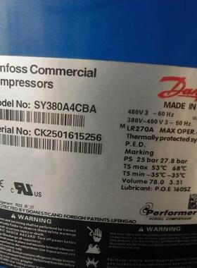 中央空调制冷 SY240A4CBB SY300A4ABB SY380A4ABB CBE 适用丹佛斯