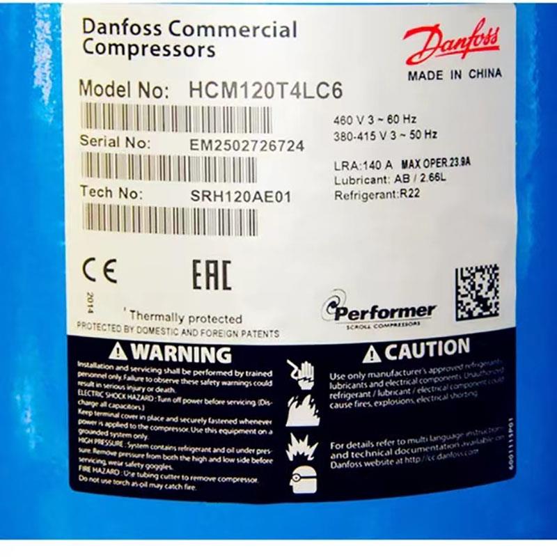 HCM120T4LC6 HCM094T4LC6 HLM081 HCM109 HLM072T4LC6 涡旋压缩机
