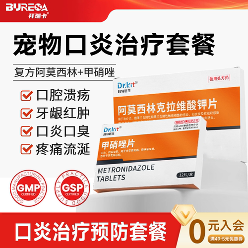 甲硝唑片宠物用狗狗口炎药