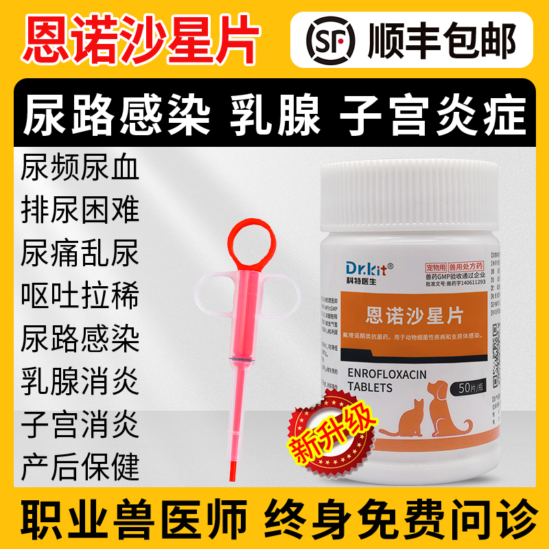 猫咪尿路感染消炎药狗狗子宫蓄脓
