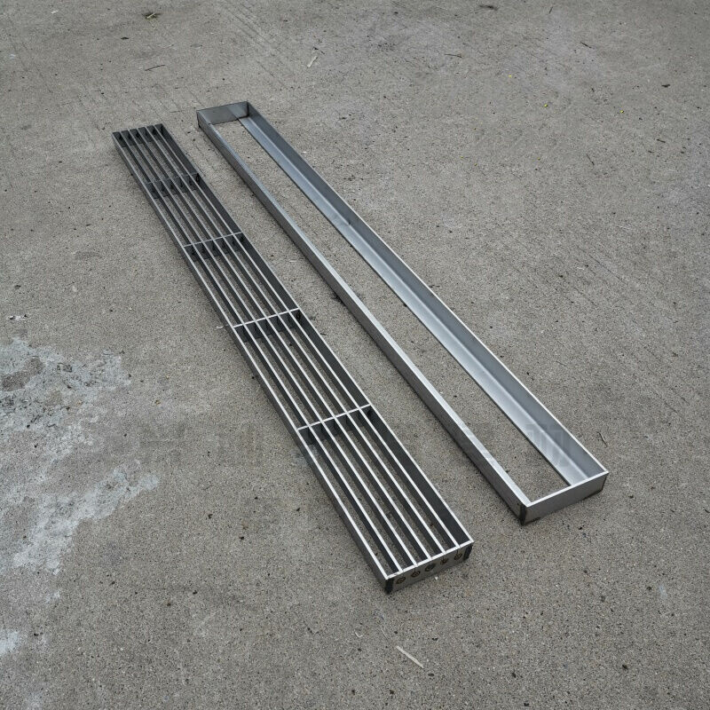 不锈钢水篦子304不锈钢条形格栅排水地沟车库厨房盖板雨水篦子100