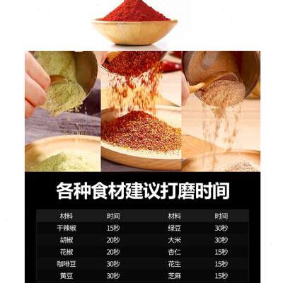 耀克打粉碎磨f粉机家用超细小型五谷杂H粮电动研磨机器干磨咖啡豆