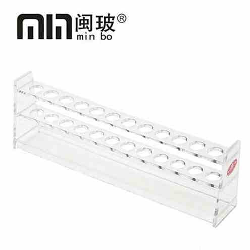 展示比色塑料有机管架612孔透明玻璃试管架样品双层架子规格齐i.