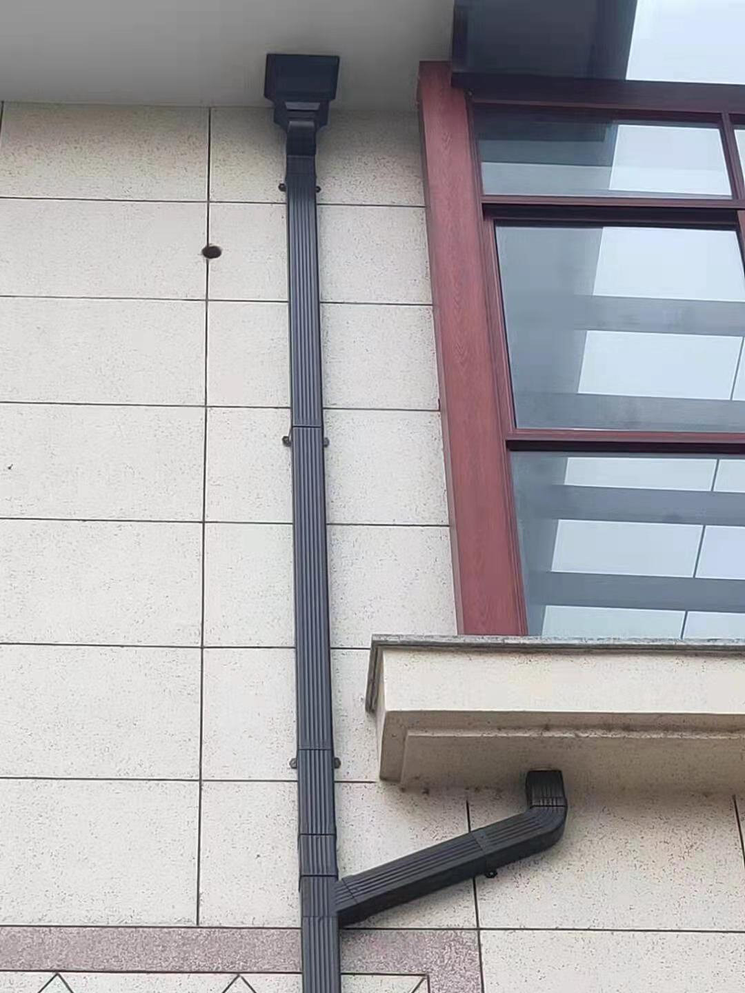 新款落水管下水管雨水管排水管方管槽雨水铝合金导水管天沟屋檐别