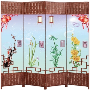 新款家用可折叠屏风简易双面隔断墙卧室房间客厅移动折屏简约现代