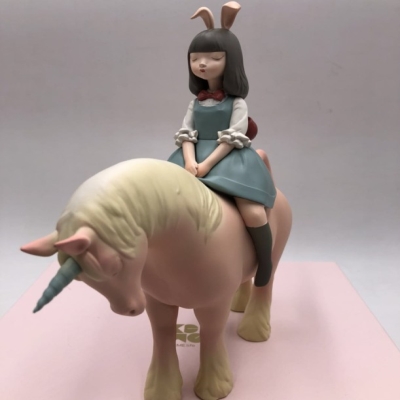 童话礼品摆生日独角兽《艺术品创意白夜》礼物雕塑结婚件高性价比高么？