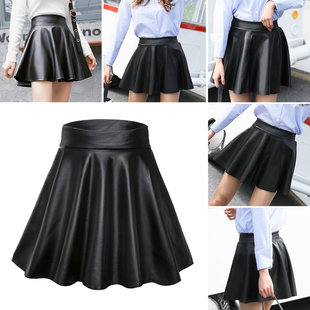 waisted pleated large fluffy skirt高腰蓬蓬百褶裙女 size High