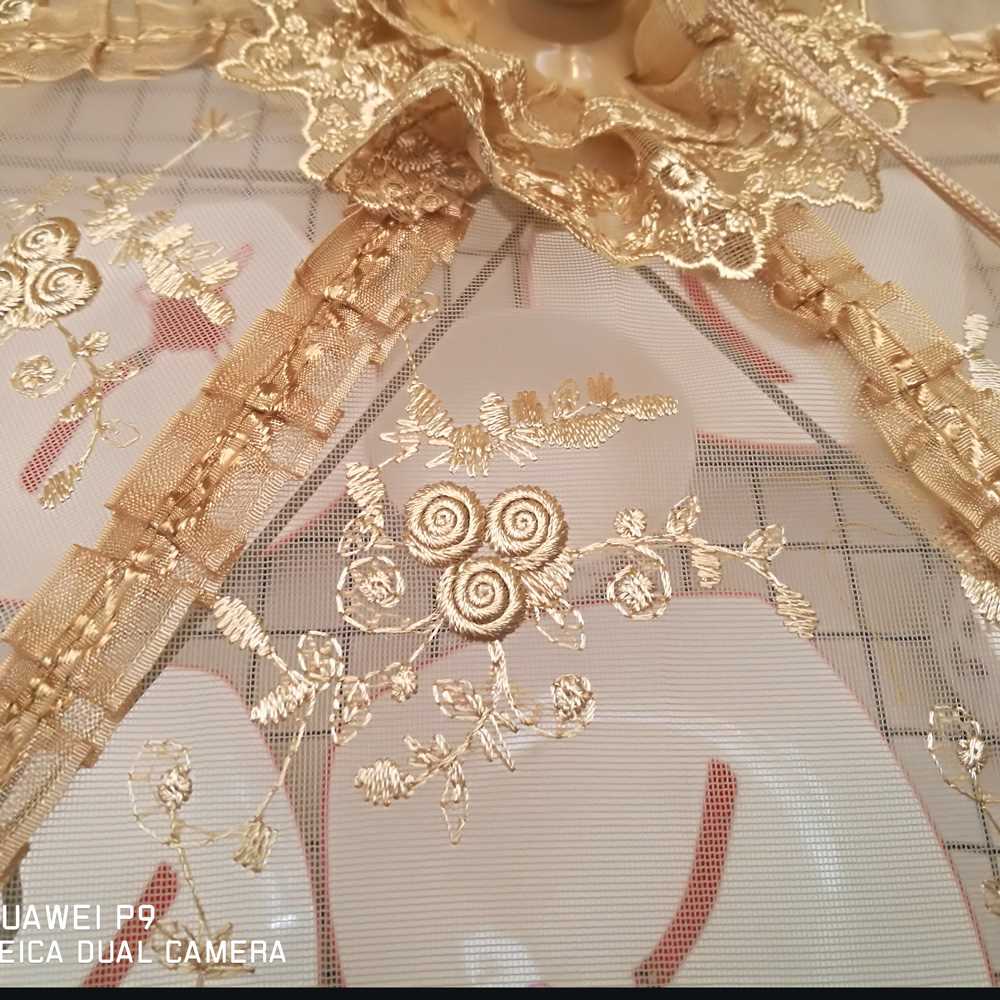 超大圆形95透气桌盖菜罩伞特大折叠餐桌食物罩防蝇家用遮菜伞收纳