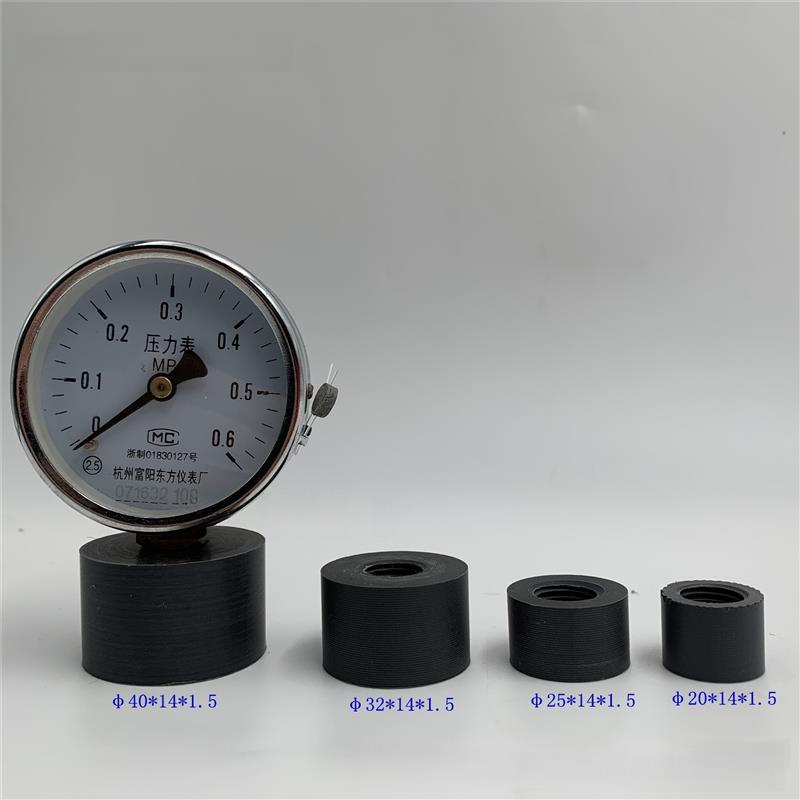 UPVC压力表专用接头螺纹尺寸14*1.5盘面为60的压力表仪表接头