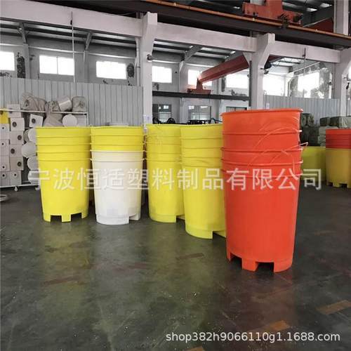 青岛圆形叉车桶00L-1500L叉车桶报价源头厂家PE滚塑圆桶