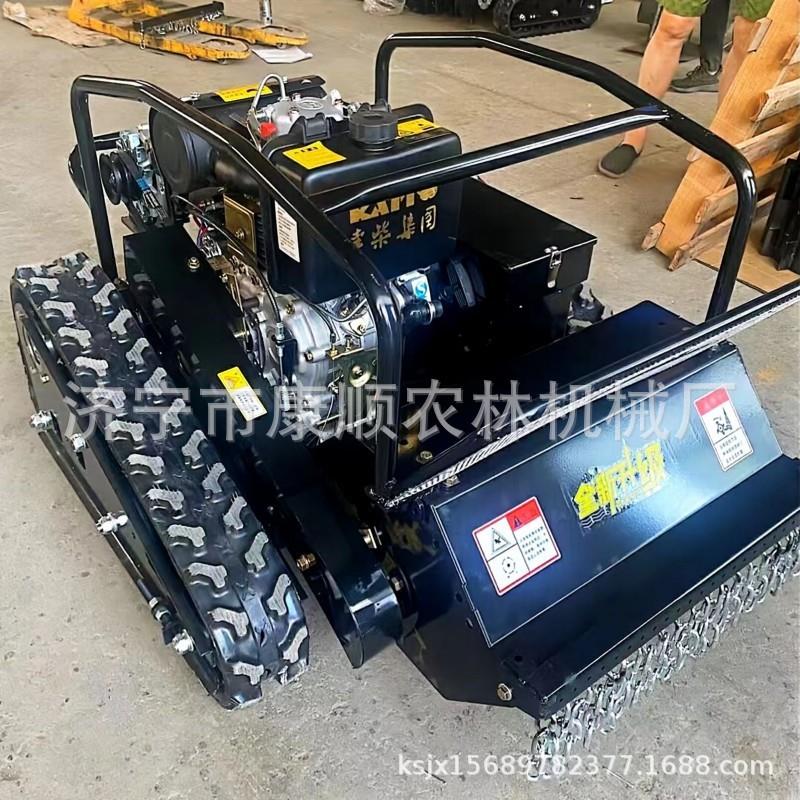 履带碎草还田机 玉柴柴油前置碎草机 寿光大棚果园荒地打草机