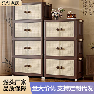 收纳箱家用卧室大容量零 日本进口无印中古风衣服整理箱折叠免安装