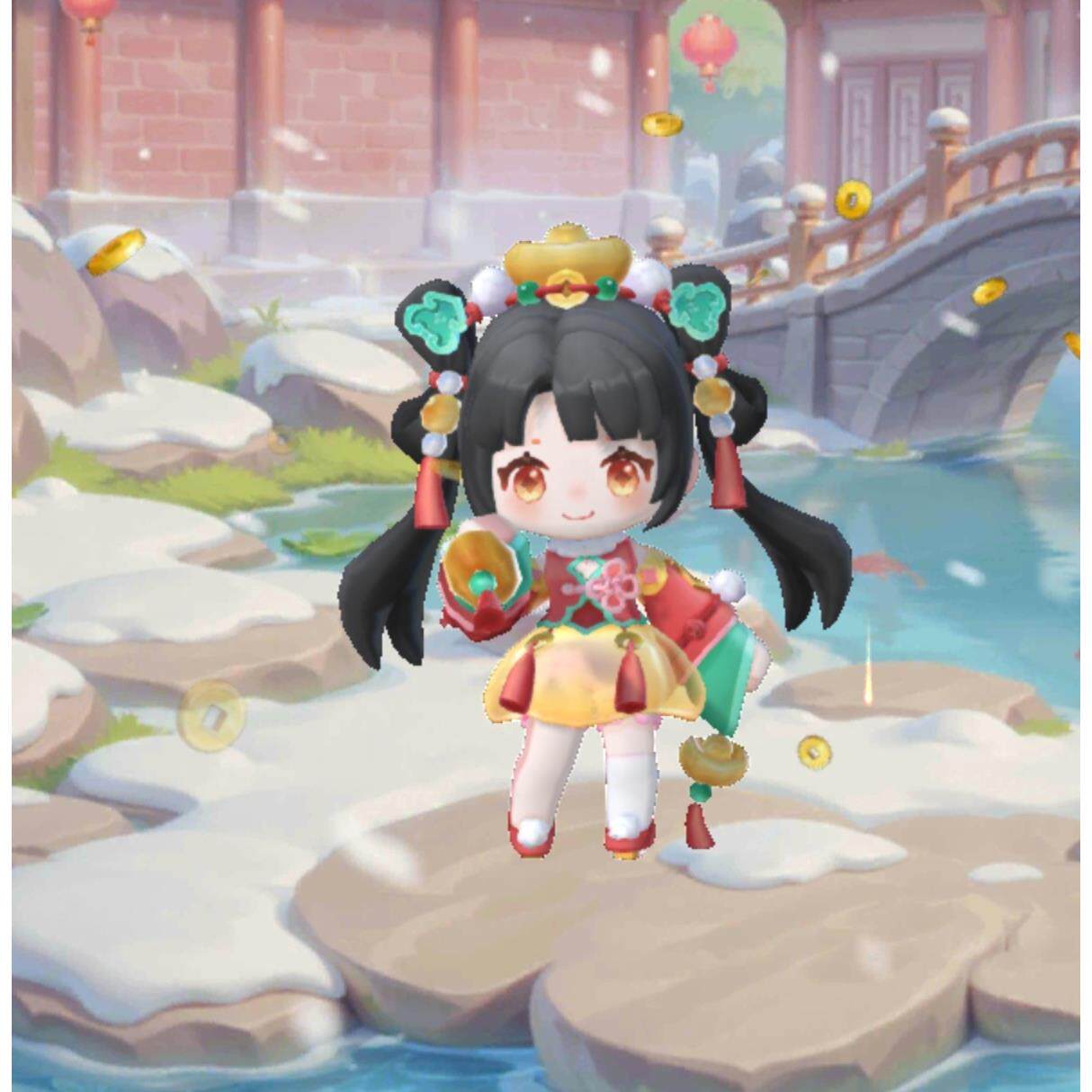 迷你世界财神元宝儿露娜茜墨语竹暮夜竹茵厚厚福宝暮夜竹茵雪球球