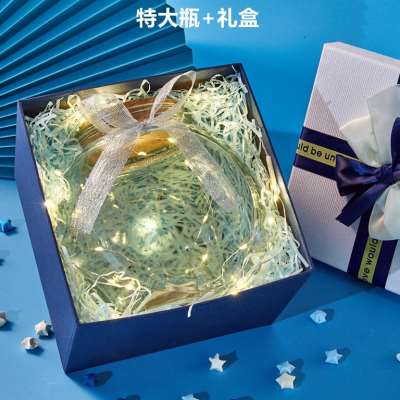 星空许愿瓶木塞幸运星星瓶折纸玻璃发光成品空瓶生日新年创意礼物