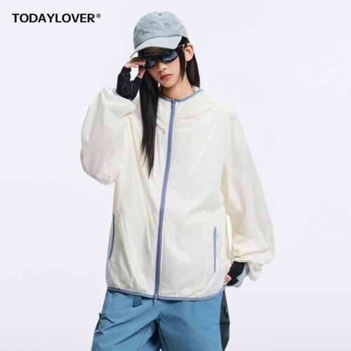 TODAYLOVER轻薄透气连帽防晒衣女