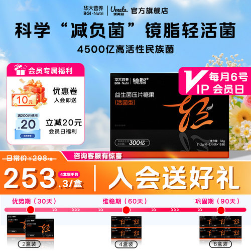华大益生菌小黑盒镜脂身体管理