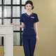 足疗女式 装 技师衣服气质套装 裤 美容院工作服高端277短袖 新款
