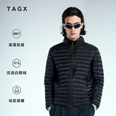 试用链接 TAGX探观羽绒服男式 冬季 2025年新款 蓬鹅绒立领外套