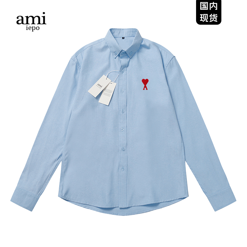 ami官方休闲长袖衬衫男女同款