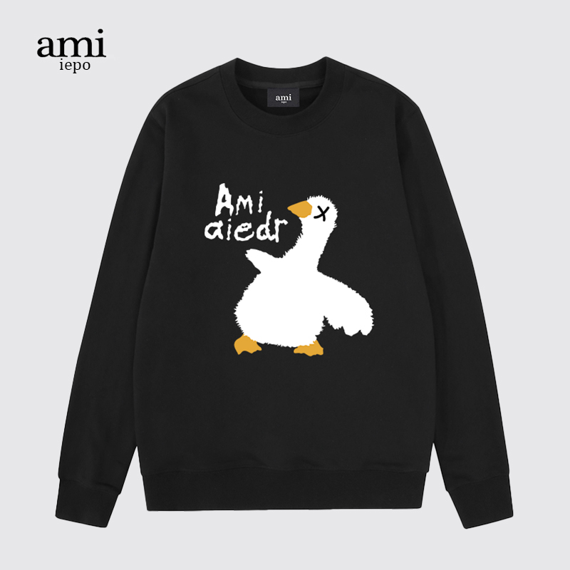 Ami欧美潮牌男女情侣装圆领卫衣