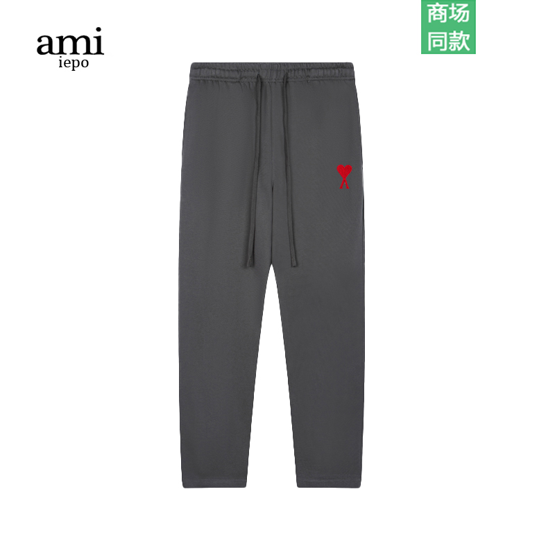 ami爱心直筒运动休闲卫裤男女款