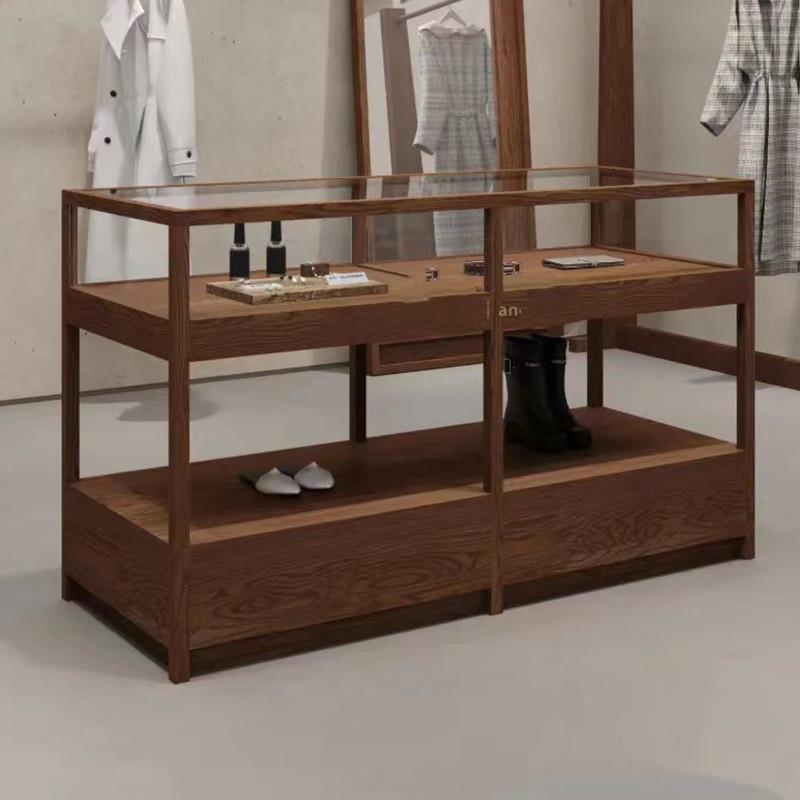 玻璃珠宝货架展示柜台产品陈列柜服装店中岛展示台样品摆放展示架