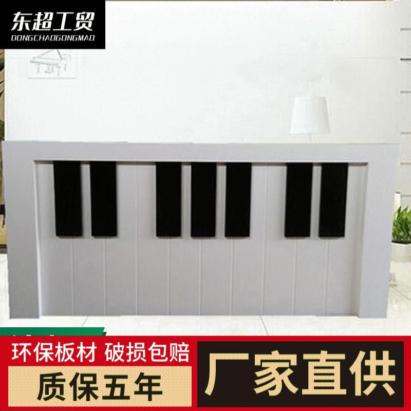 现代简约琴行烤漆前台 厂家直供钢琴培训教育咨询台接待台可带灯