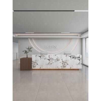 公司前台收银台培训机构接待台酒店舞蹈室烤漆吧台物业售楼部办公