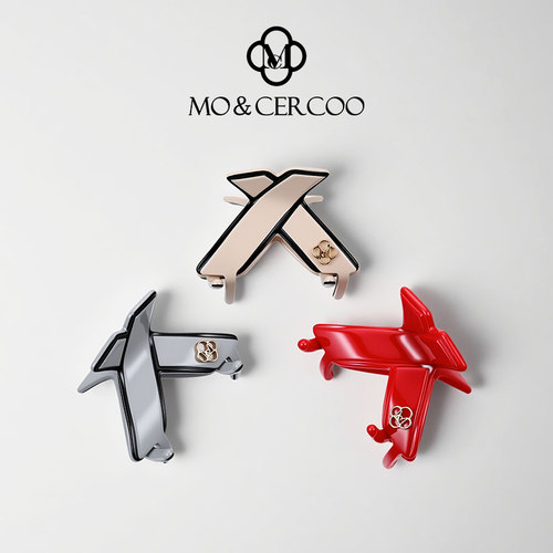 MoCercoo简约几何发抓mini号抓夹后脑勺半扎发卡鲨鱼夹子醋酸发饰