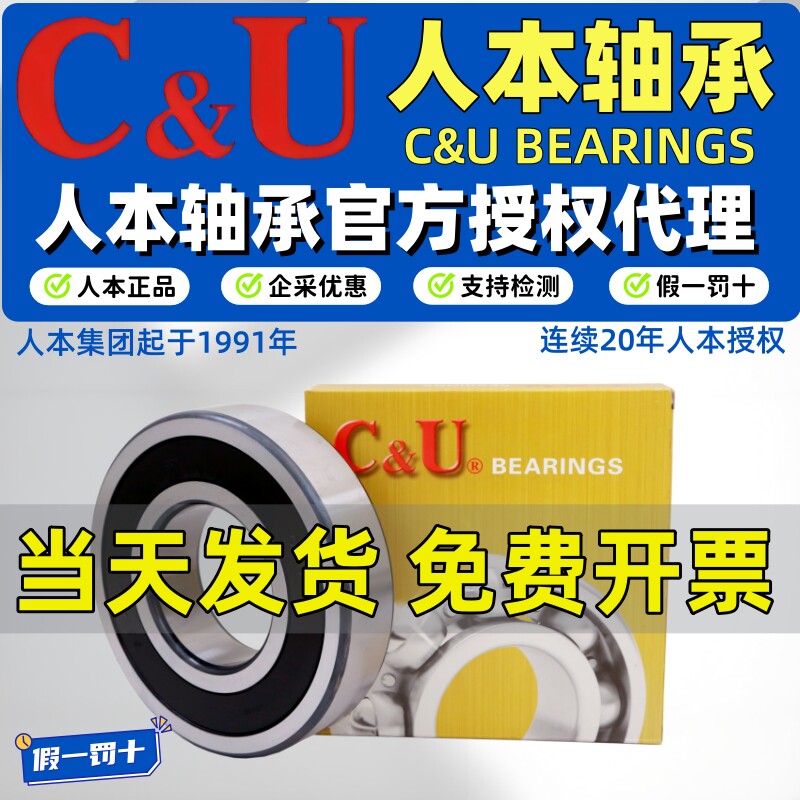 人本6203轴承6204高速6205正品6206大全6201 6202 6309 6308 6200 - 实物图
