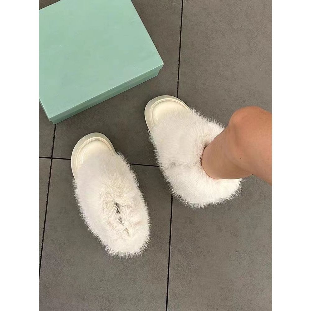 棉鞋女冬季加绒时尚加厚增高短靴甜酷欧美雪地靴毛毛辣妹